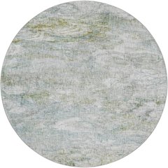 Luxury Washable Boca Seafoam 8' x 8' Round Rug