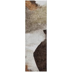 Luxury Washable Boca Taupe 2'3" x 7'6" Runner Rug