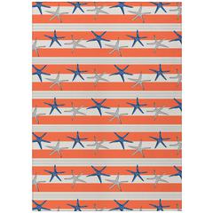 Indoor/Outdoor Seabreeze SZ12 Salmon Washable 10' x 14' Rug