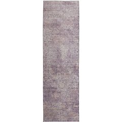Luxury Washable Indoor/Outdoor Burano Plum 2'3" x 7'6" Runner Rug