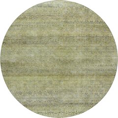 Luxury Washable Indoor/Outdoor Burano Aloe 8' x 8' Round Rug