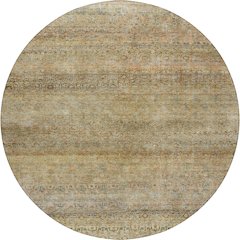 Luxury Washable Indoor/Outdoor Burano Wheat 8' x 8' Round Rug