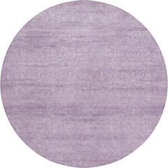 Luxury Washable Indoor/Outdoor Burano Lavender 8' x 8' Round Rug