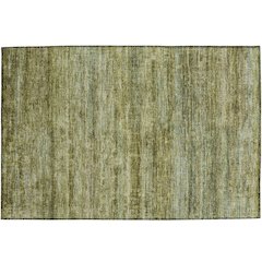 Luxury Washable Indoor/Outdoor Burano Olive 1'8" x 2'6" Rug