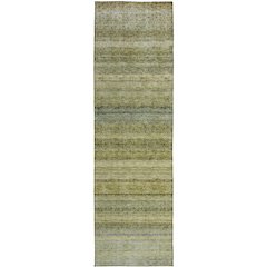 Luxury Washable Indoor/Outdoor Burano Aloe 2'3" x 7'6" Runner Rug