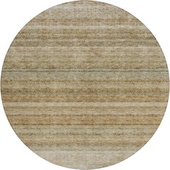Luxury Washable Indoor/Outdoor Burano Copper 8' x 8' Round Rug