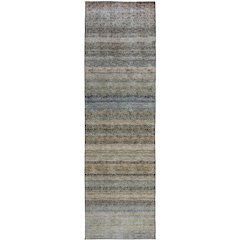 Luxury Washable Indoor/Outdoor Burano Taupe 2'3" x 7'6" Runner Rug