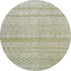 Luxury Washable Indoor/Outdoor Burano Aloe 8' x 8' Round Rug