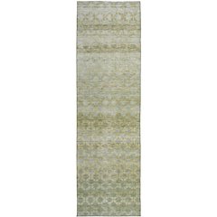 Luxury Washable Indoor/Outdoor Burano Aloe 2'3" x 7'6" Runner Rug