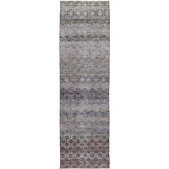 Luxury Washable Indoor/Outdoor Burano Brown 2'3" x 7'6" Runner Rug