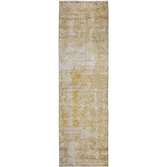 Luxury Washable Indoor/Outdoor Burano Gold 2'3" x 7'6" Runner Rug