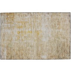 Luxury Washable Indoor/Outdoor Burano Gold 1'8" x 2'6" Rug