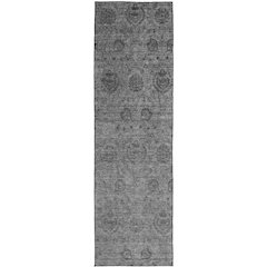Luxury Washable Indoor/Outdoor Burano Gray 2'3" x 7'6" Runner Rug