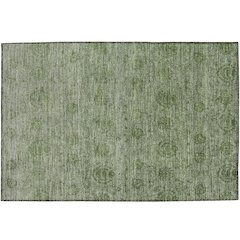 Luxury Washable Indoor/Outdoor Burano Olive 1'8" x 2'6" Rug