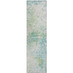 Indoor/Outdoor Accord AAC35 Green Washable 2'3" x 7'6" Runner Rug
