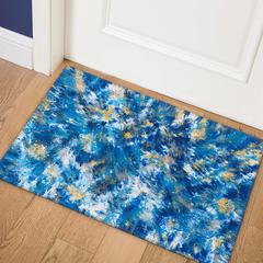 Karina Blue Modern Abstract 1'8" x 2'6" Accent Rug Blue AKC47