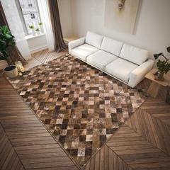 Laredo Brown Animal Patchwork 10' x 14' Area Rug Brown ALR32