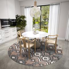 Yuma Desert Bohemian Ikat 8' x 8' Area Rug Desert AYU32