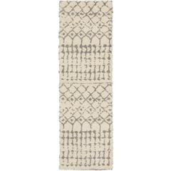 Marquee MQ2 Ivory/Metal 2'3" x 7'5" Runner Rug
