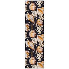 Indoor/Outdoor Surfside ASR36 Midnight Washable 2'3" x 7'6" Runner Rug