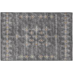 Indoor/Outdoor Sedona SN3 Charcoal Washable 1'8" x 2'6" Rug