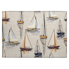 Indoor/Outdoor Harbor HA8 Ivory Washable 1'8" x 2'6" Rug