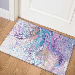 Karina Periwinkle Modern Abstract 1'8" x 2'6" Accent Rug Periwinkle AKC49