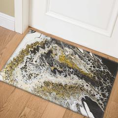Karina Midnight Modern Abstract 1'8" x 2'6" Accent Rug Midnight AKC43
