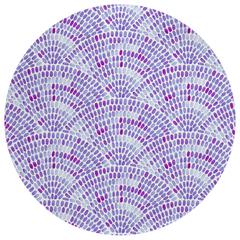 Indoor/Outdoor Surfside ASR37 Purple Washable 8' x 8' Round Rug