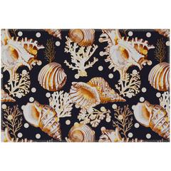 Indoor/Outdoor Surfside ASR36 Midnight Washable 1'8" x 2'6" Rug