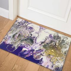 Karina Amethyst Modern Abstract 1'8" x 2'6" Accent Rug Amethyst AKC37