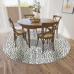 Safari Pearl Animal Animal Print 8' x 8' Area Rug Pearl ASF33