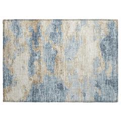 Indoor/Outdoor Accord AAC36 Blue Washable 1'8" x 2'6" Rug