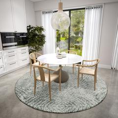 Bravado Ash Transitional Geometric 8' x 8' Area Rug Ash ABV33