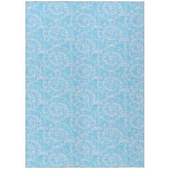 Indoor/Outdoor Surfside ASR41 Aqua Washable 10' x 14' Rug
