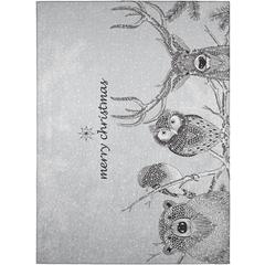 Indoor/Outdoor Cozy Winter ACW40 Gray Washable 30" x 46" Rug