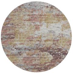Indoor/Outdoor Accord AAC34 Multi Washable 8' x 8' Round Rug