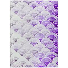 Indoor/Outdoor Surfside ASR35 Purple Washable 10' x 14' Rug