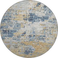 Camberly CM4 Navy 8' x 8' Round Rug