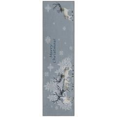 Indoor/Outdoor Wonderland WN2 Grey Washable 2'3" x 7'6" Runner Rug
