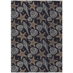 Indoor/Outdoor Seabreeze SZ4 Black Washable 10' x 14' Rug