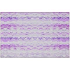 Indoor/Outdoor Surfside ASR46 Purple Washable 1'8" x 2'6" Rug