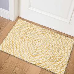 Bravado Gilded Transitional Geometric 1'8" x 2'6" Accent Rug Gilded ABV33