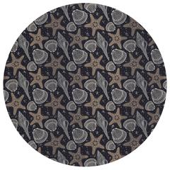 Indoor/Outdoor Surfside ASR34 Midnight Washable 8' x 8' Round Rug