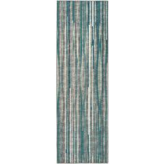 Amador AA1 Teal 2'6" x 8' Runner Rug