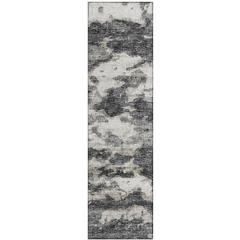 Indoor/Outdoor Accord AAC36 Black Washable 2'3" x 7'6" Runner Rug