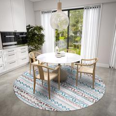 Yuma Gray Bohemian Southwest 8' x 8' Area Rug Gray AYU40