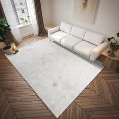Laredo Ivory Animal Patchwork 10' x 14' Area Rug Ivory ALR32