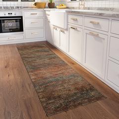 Marston Canyon Transitional Striped 2'3" x 7'6" Runner Rug Canyon AMA31