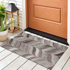 Laredo Gray Animal Patchwork 1'8" x 2'6" Accent Rug Gray ALR41